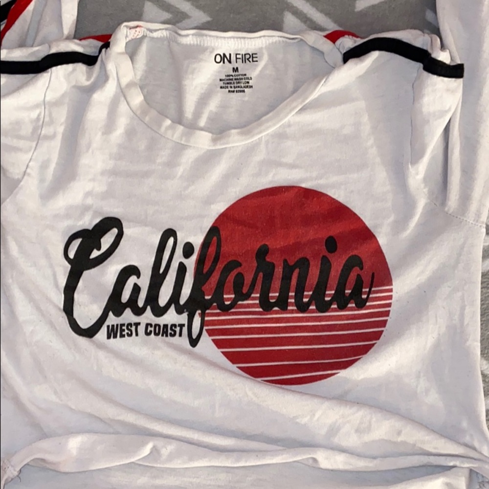 used WC California crop tshirt